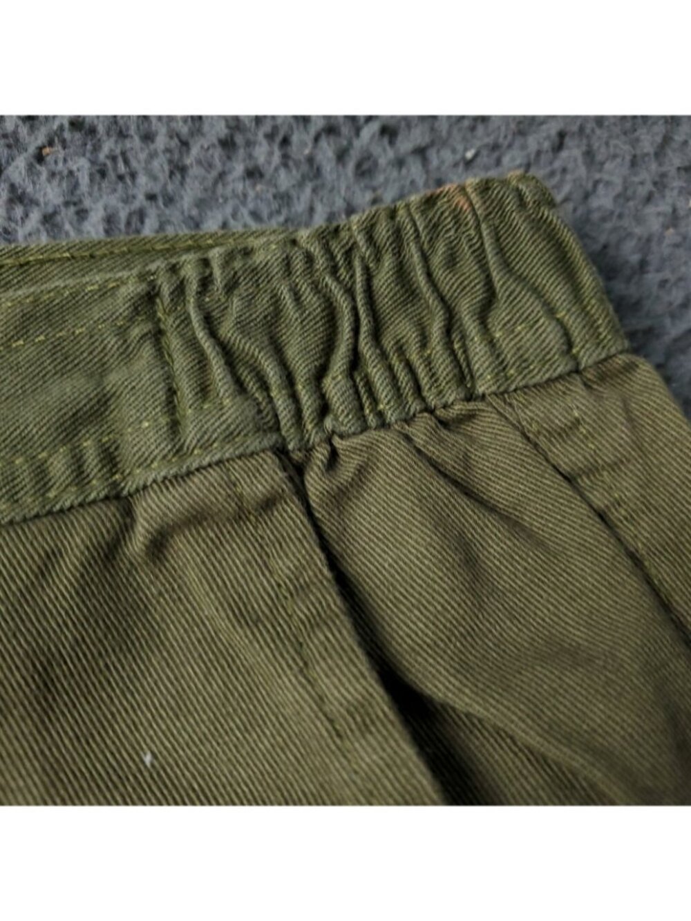 Boulder Creek Cargo Pants Mens 48 x 38 Big Tall Green Chino Khaki Y2K Cotton - Picture 7 of 9
